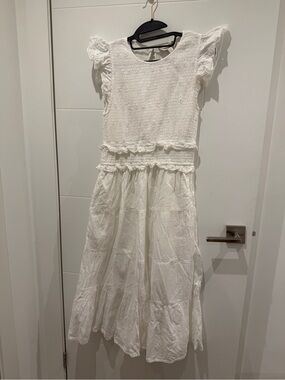 Cleobella White Eyelet Midi Dress